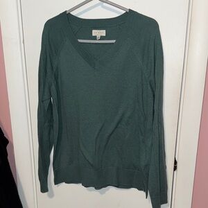 Lucky Brand Teal V-Neck Sweater